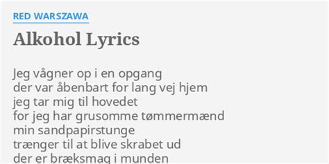 alkohol lyrics